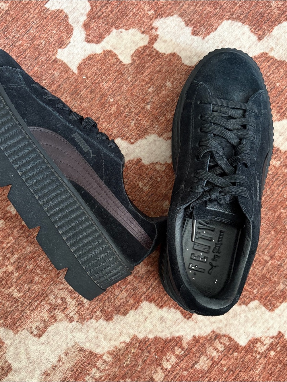FENTY X WMNS CLEATED CREEPER 'BLACK’ size 9.5 platform sneaker Fenty by Rihanna